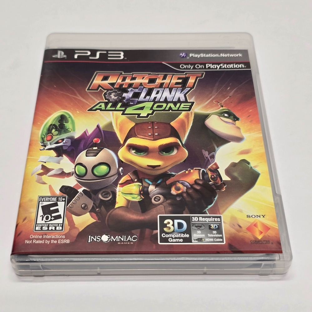 Sony PS3 Ratchet & Clank All‎ 4 One Booklet Complete Tested Working